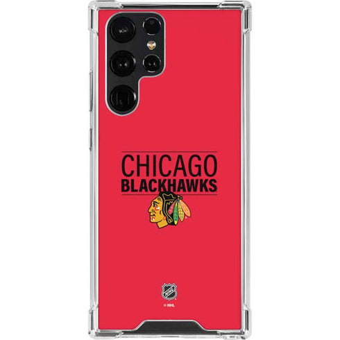 NHL Chicago Blackhawks Lineup Galaxy S23 Ultra Clear Case