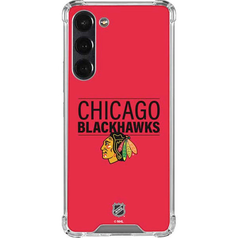 NHL Chicago Blackhawks Lineup Galaxy S24 FE Clear Case