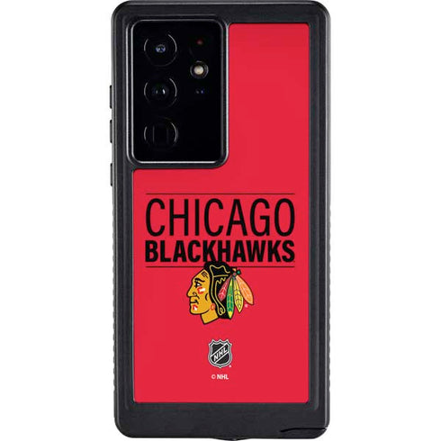 NHL Chicago Blackhawks Lineup Galaxy S24 Ultra Waterproof Case
