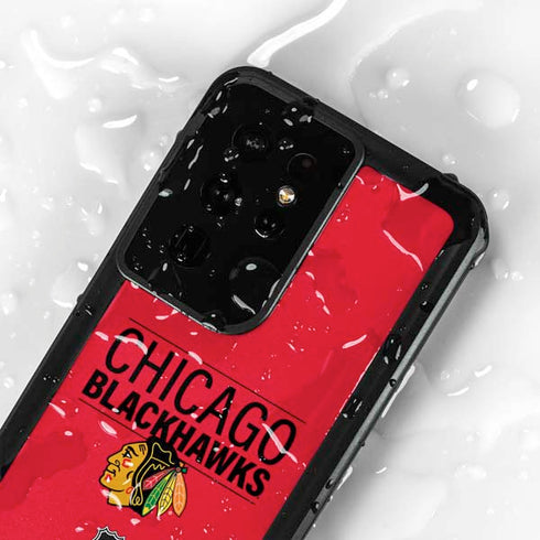 NHL Chicago Blackhawks Lineup Galaxy S24 Ultra Waterproof Case