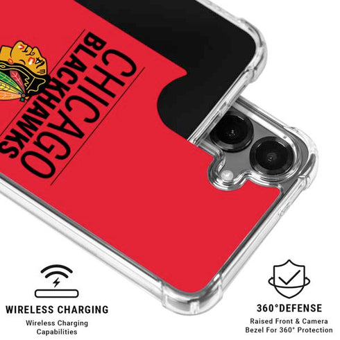 NHL Chicago Blackhawks Lineup Galaxy S26 Plus Clear Case