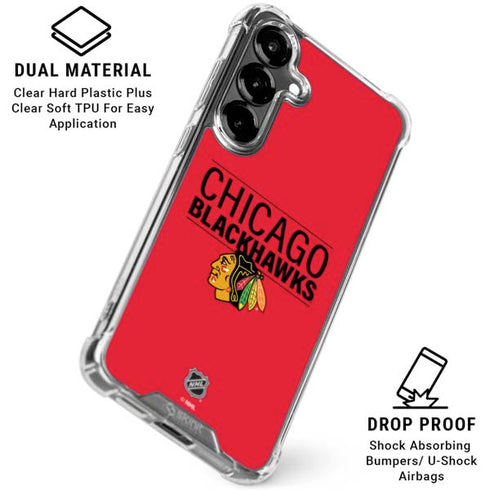 NHL Chicago Blackhawks Lineup Galaxy S26 Plus Clear Case