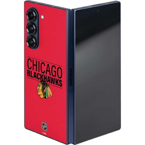 NHL Chicago Blackhawks Lineup Galaxy Z Fold6 Skin