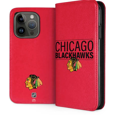 NHL Chicago Blackhawks Lineup iPhone 15 Pro Folio Case
