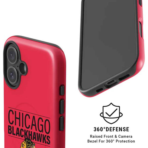 NHL Chicago Blackhawks Lineup iPhone 16 Magsafe Impact Case