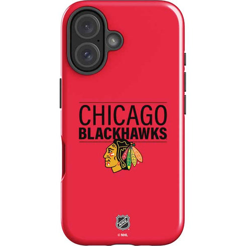 NHL Chicago Blackhawks Lineup iPhone 16 Plus Impact Case