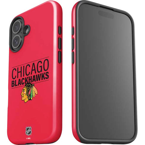 NHL Chicago Blackhawks Lineup iPhone 16 Plus Impact Case
