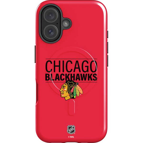 NHL Chicago Blackhawks Lineup iPhone 16 Plus Magsafe Impact Case