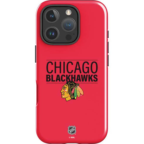 NHL Chicago Blackhawks Lineup iPhone 16 Pro Impact Case