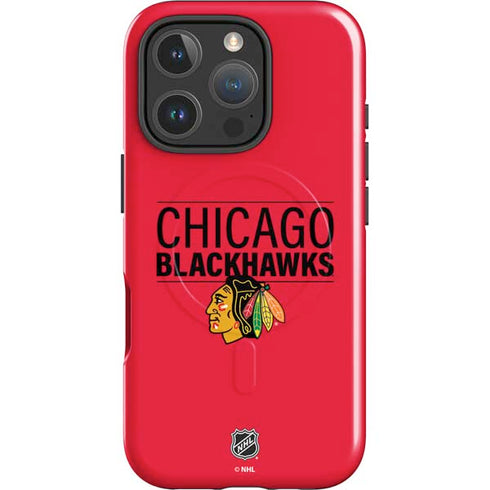NHL Chicago Blackhawks Lineup iPhone 16 Pro Magsafe Impact Case
