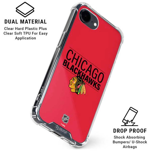 NHL Chicago Blackhawks Lineup iPhone 16e Clear Case