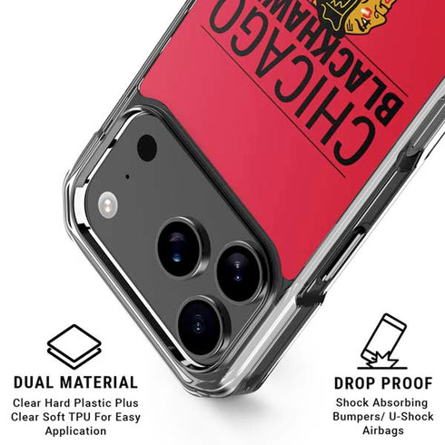 NHL Chicago Blackhawks Lineup iPhone 18 Pro Clear Case