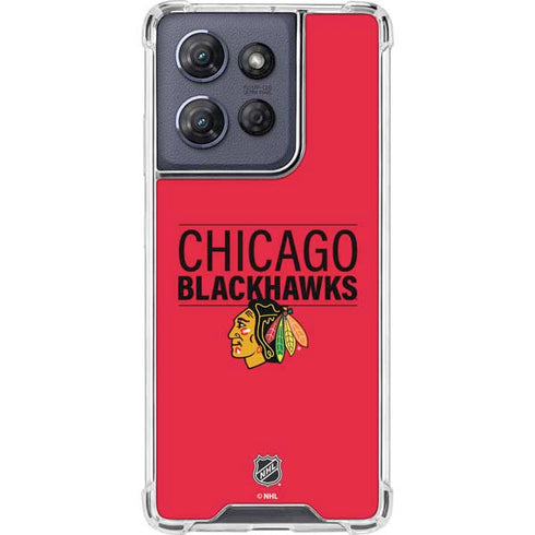 NHL Chicago Blackhawks Lineup Moto G Power 5G (2025) Clear Case