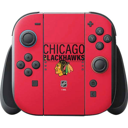 NHL Chicago Blackhawks Lineup Nintendo Switch 2 (2025) with Joy-Con Skin