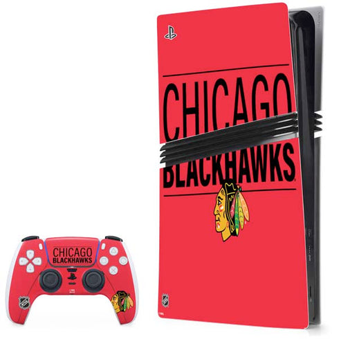 NHL Chicago Blackhawks Lineup PS5 Pro Bundle Skin