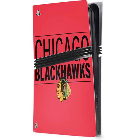 NHL Chicago Blackhawks Lineup PS5 Pro Console Skin
