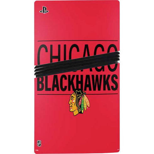 NHL Chicago Blackhawks Lineup PS5 Pro Disk Console Skin