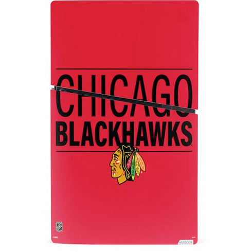NHL Chicago Blackhawks Lineup PS5 Slim Digital Edition Console Skin