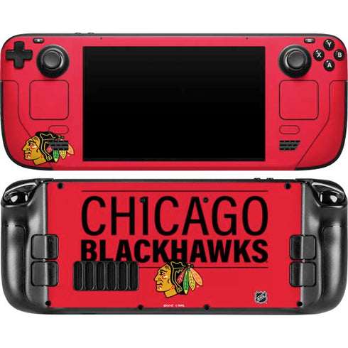 NHL Chicago Blackhawks Lineup Steam Deck Handheld Gaming Computer OLED Skin