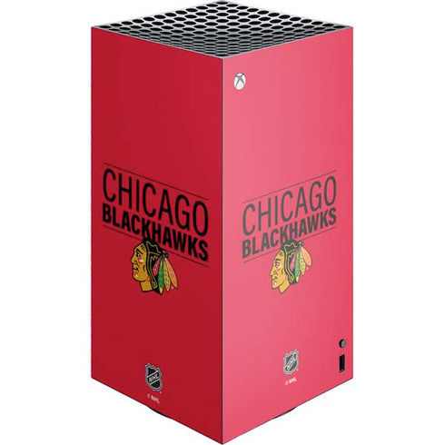 NHL Chicago Blackhawks Lineup XBox Series X Digital Edition Console Skin
