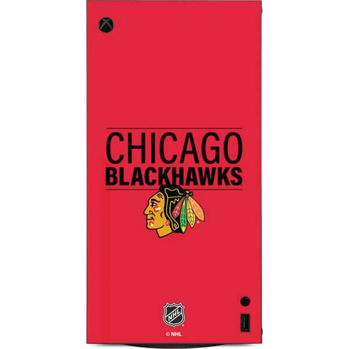NHL Chicago Blackhawks Lineup XBox Series X Digital Edition Console Skin