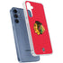 NHL Chicago Blackhawks Solid Background Galaxy A35 5G Clear Case