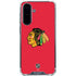 NHL Chicago Blackhawks Solid Background Galaxy A36 5G Clear Case
