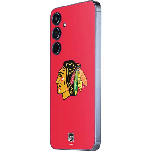 NHL Chicago Blackhawks Solid Background Galaxy A55 5G Skin