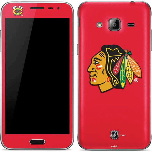 NHL Chicago Blackhawks Solid Background Galaxy J3 Skin