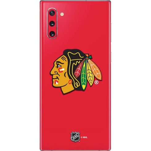 NHL Chicago Blackhawks Solid Background Galaxy Note 10 Skin