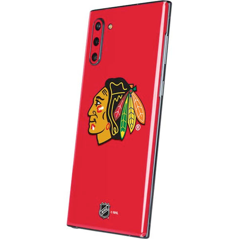 NHL Chicago Blackhawks Solid Background Galaxy Note 10 Skin