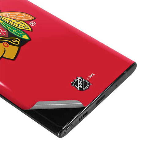 NHL Chicago Blackhawks Solid Background Galaxy Note 10 Skin