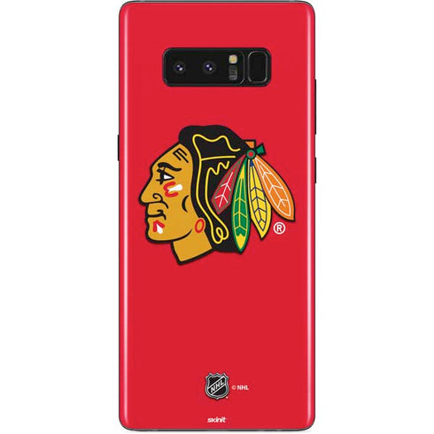 NHL Chicago Blackhawks Solid Background Galaxy Note 8 Skin