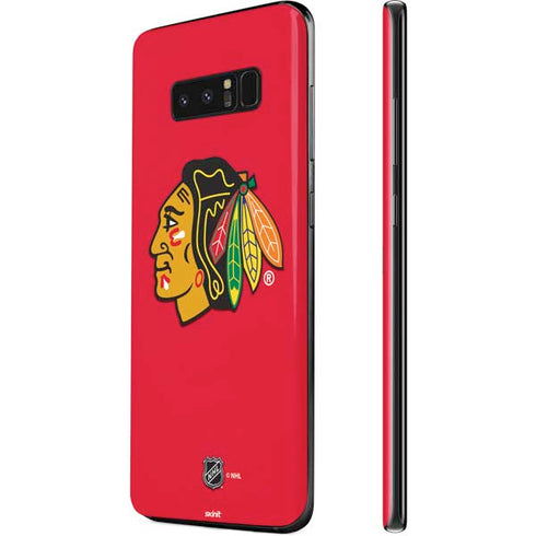 NHL Chicago Blackhawks Solid Background Galaxy Note 8 Skin
