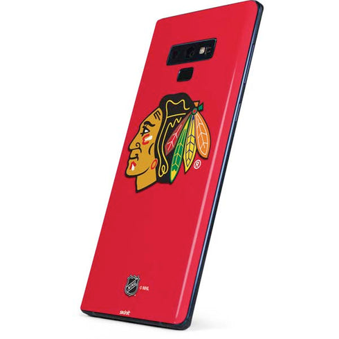 NHL Chicago Blackhawks Solid Background Galaxy Note 9 Skin