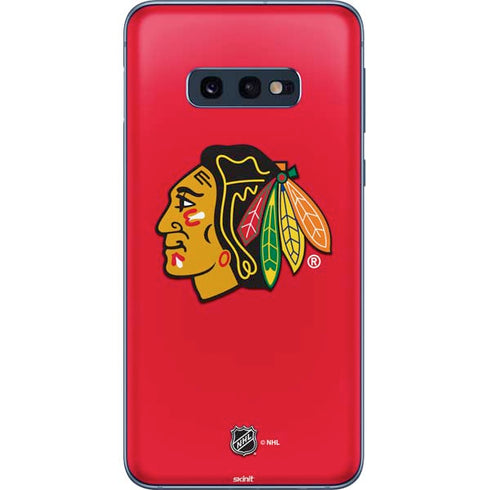 NHL Chicago Blackhawks Solid Background Galaxy S10e Skin