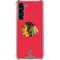 NHL Chicago Blackhawks Solid Background Galaxy S24 FE Clear Case