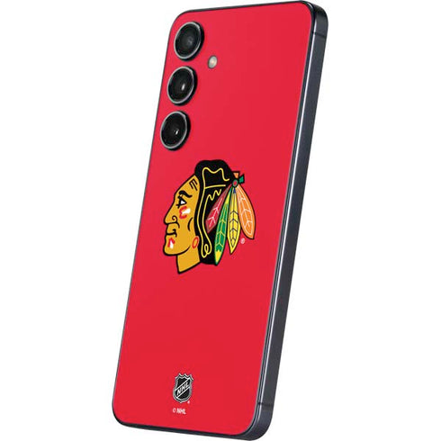 NHL Chicago Blackhawks Solid Background Galaxy S24 Plus Skin