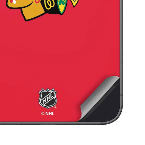 NHL Chicago Blackhawks Solid Background Galaxy S25 Plus Skin