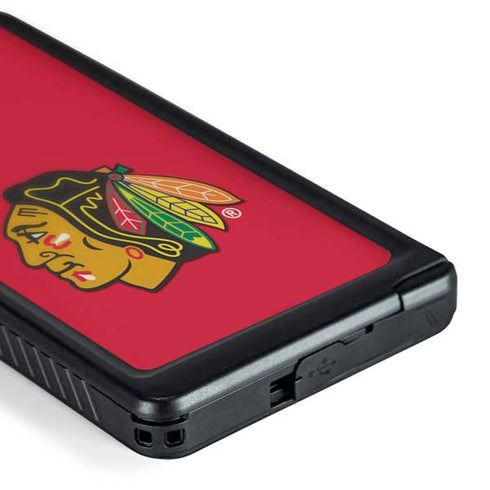 NHL Chicago Blackhawks Solid Background Galaxy S24 Ultra Waterproof Case