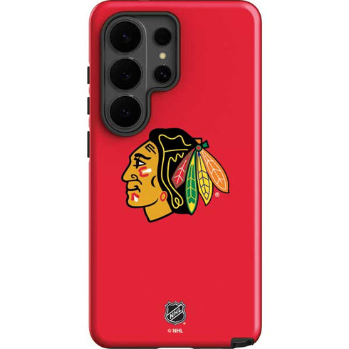 NHL Chicago Blackhawks Solid Background Galaxy S26 Ultra Impact Case
