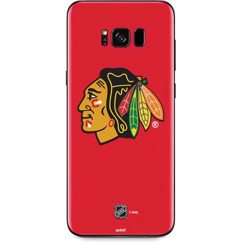 NHL Chicago Blackhawks Solid Background Galaxy S8 Plus Skin