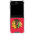 NHL Chicago Blackhawks Solid Background Galaxy Z Flip6 Clear Case