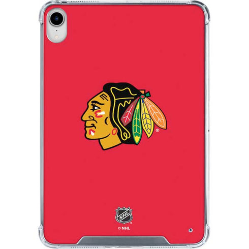 NHL Chicago Blackhawks Solid Background iPad 11th Gen (2025) Clear Case