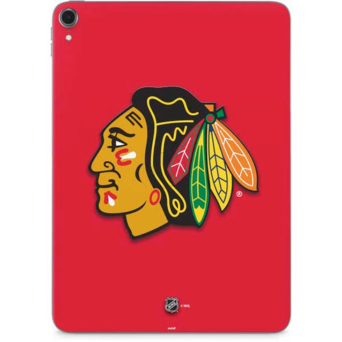 NHL Chicago Blackhawks Solid Background Apple iPad Pro Skin