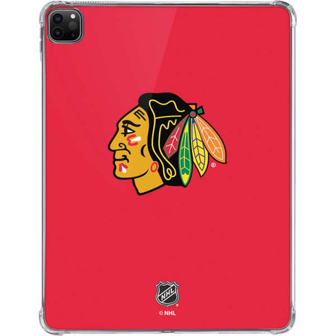 NHL Chicago Blackhawks Solid Background iPad Pro 11in (2024) Clear Case