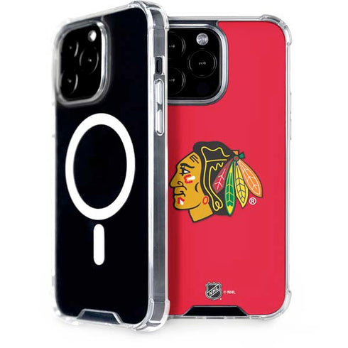 NHL Chicago Blackhawks Solid Background iPhone Cases