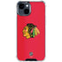 NHL Chicago Blackhawks Solid Background iPhone 15 Clear Case
