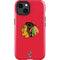 NHL Chicago Blackhawks Solid Background iPhone 15 Impact Case