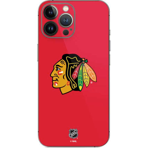 NHL Chicago Blackhawks Solid Background iPhone 15 Pro Max Skin